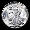Image 2 : 1947-d Walking Liberty Half Dollar 50c Grades Select+ Unc