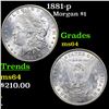 Image 1 : 1881-p Morgan Dollar $1 Grades Choice Unc