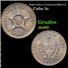 Image 1 : 1946 Cuba 5 Centavos KM-11.3 Grades Select Unc