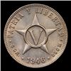 Image 2 : 1946 Cuba 5 Centavos KM-11.3 Grades Select Unc