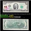 Image 1 : 1976 $2 Federal Reserve Note 1st Day of Issue, with Stamp (New York, NY) Grades Gem CU