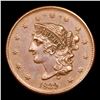 Image 2 : ***Auction Highlight*** 1839 Booby Head Coronet Head Large Cent 1c Graded Select Unc BN By USCG (fc)