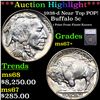 ***Auction Highlight*** 1938-d Buffalo Nickel Near Top POP! 5c Graded ms67+ By SEGS (fc)
