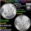 ***Auction Highlight*** 1893-p Morgan Dollar 1 Graded ms64+ By SEGS (fc)