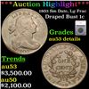 ***Auction Highlight*** 1803 Sm Date, Lg Frac Draped Bust Large Cent 1c Graded au53 details BY SEGS 