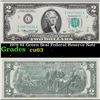 Image 1 : 1976 $2 Green Seal Federal Reserve Note Grades Select CU