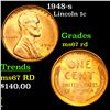 Image 1 : 1948-s Lincoln Cent 1c Grades GEM++ Unc RD