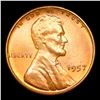 Image 2 : 1957-p Lincoln Cent 1c Grades Gem+ Unc RB