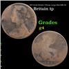 1877 Great Britain 1 Penny, Large Date KM-755 Grades g, good