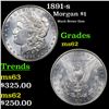 Image 1 : 1891-s Morgan Dollar $1 Grades Select Unc