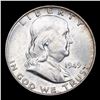 Image 2 : 1949-d Franklin Half Dollar 50c Grades Choice Unc FBL