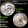 Image 1 : 1947-s Washington Quarter 25c Grades GEM++ Unc