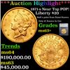 ***Auction Highlight*** 1871-s Gold Liberty Double Eagle Near TOP POP! $20 Graded ms63+ BY SEGS (fc)