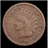 Image 2 : 1872 Indian Cent 1c Grades vg+