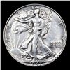 Image 2 : 1947-p Walking Liberty Half Dollar 50c Grades xf+