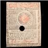Image 3 : Massachusetts Colonial Currency May 5th, 1780 7 Dollars $7 Fr-MA283 Printed By Hall & Sellers Hole C