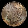 Image 2 : 1889-p Morgan Dollar Rainbow Toned $1 Grades Select+ Unc
