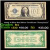 1928A $1 Blue Seal Silver Certificate "Funnyback" Grades f+