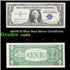 1957B $1 Blue Seal Silver Certificate Grades Gem CU
