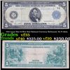 1918 Large Size $5 Blue Seal National Currency Richmond, VA Fr-863A Grades vf++