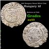 1587 Hungary Denar Silver Coin Grades Select AU