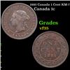 1881 Canada 1 Cent KM-7 Grades vf++