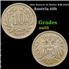 1916 Austria 10 Heller KM-2825 Grades Select AU