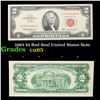 1963 $2 Red Seal United States Note Grades Gem CU