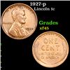 1927-p Lincoln Cent 1c Grades xf+