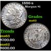 1886-s Morgan Dollar $1 Grades Select Unc