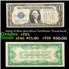 1928A $1 Blue Seal Silver Certificate "Funnyback" Grades vf+