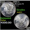 Image 1 : 1881-s Morgan Dollar $1 Grades Choice+ Unc