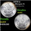 Image 1 : 1879-o Morgan Dollar $1 Grades Select Unc