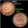 Image 1 : 1899 Indian Cent 1c Grades vf++