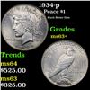 Image 1 : 1934-p Peace Dollar $1 Grades Select+ Unc