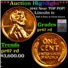 Proof ***Auction Highlight*** 1942 Lincoln Cent Near TOP POP! 1c Graded pr67 rd BY SEGS (fc)