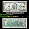 Image 1 : 1976 $2 Federal Reserve Note 1st Day of Issue, with Stamp (San Francisco, CA) Grades Gem CU