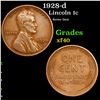 1928-d Lincoln Cent 1c Grades xf