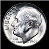 Image 2 : 1947-p Roosevelt Dime 10c Grades GEM++ Unc