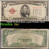 Image 1 : 1928F $5 Red Seal Legal Tender Note  Grades f+