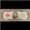 Image 2 : 1928F $5 Red Seal Legal Tender Note  Grades f+