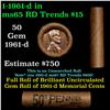 Image 1 : Shotgun Lincoln 1c roll, 1961-d 50 pcs Brandt Wrapper.