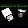 Image 1 : Limited Edition Jeff Bagwell Commemorative Medallion made of 1 Troy Ounce .999 Silver.