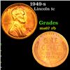 Image 1 : 1949-s Lincoln Cent 1c Grades GEM++ Unc RB