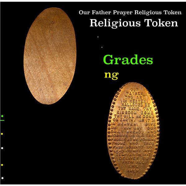 Our Father Prayer Religious Token