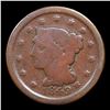 Image 2 : 1849 Braided Hair Large Cent 1c Grades vg, very good