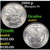 Image 1 : 1889-p Morgan Dollar $1 Grades Select+ Unc