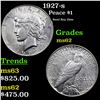 Image 1 : 1927-s Peace Dollar $1 Grades Select Unc