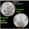 Image 1 : 1884-o Morgan Dollar $1 Grades Select Unc
