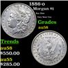 1886-o Morgan Dollar $1 Grades Choice AU/BU Slider